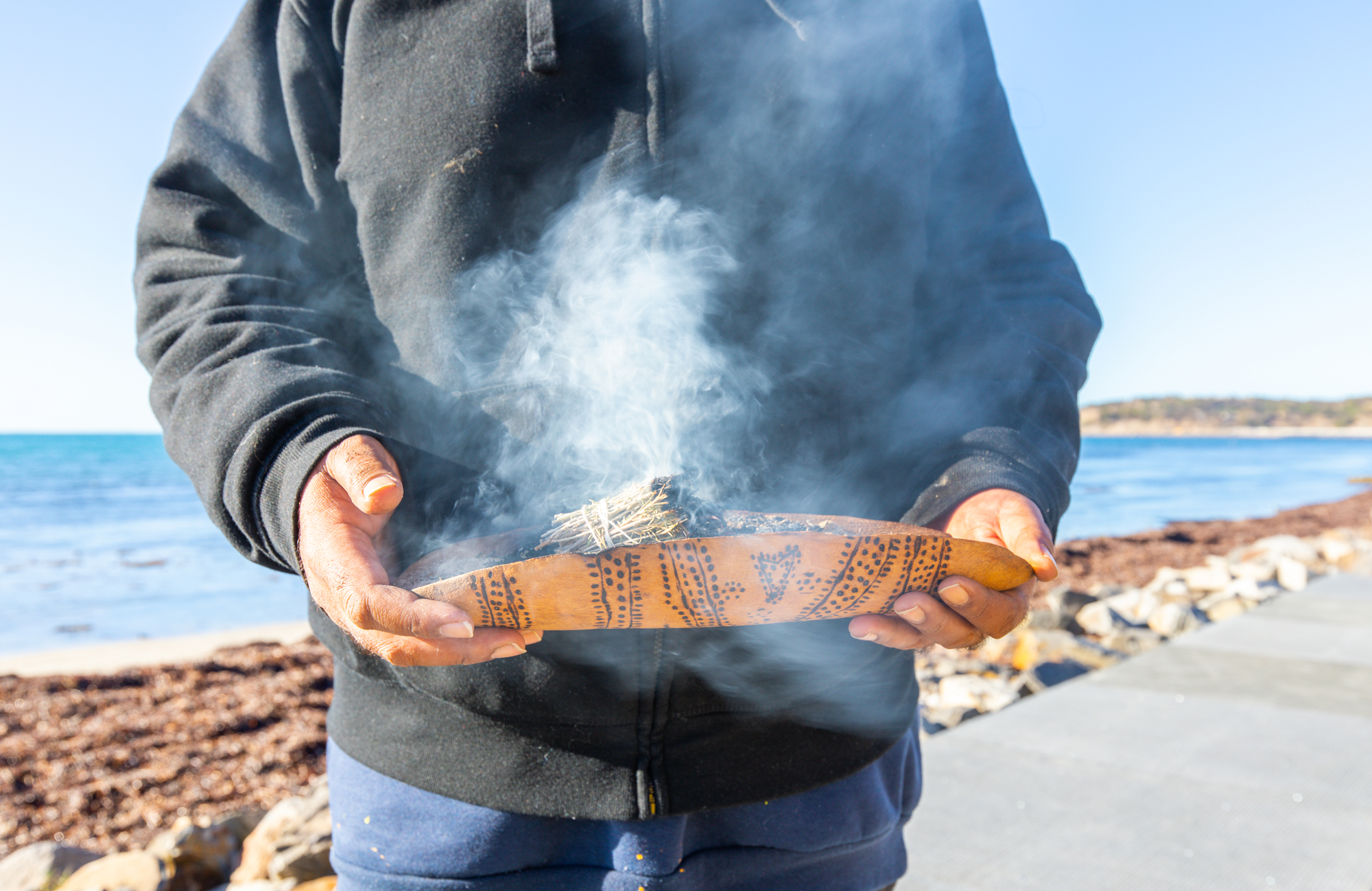 Cedric Welcoming Whales Smoking Ceremony