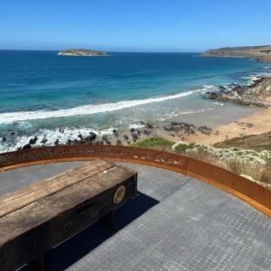 The Bluff Sclupture Seat View