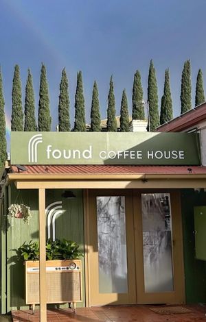 Found Coffee House Flip Card