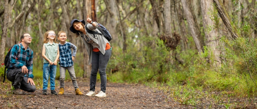 Family In Spring Mount Conservation Park