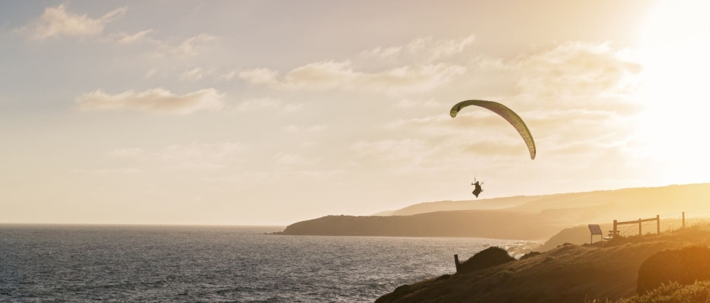 Paraglider At Sunset The Bluff Credit Brad Griffin Photographyy