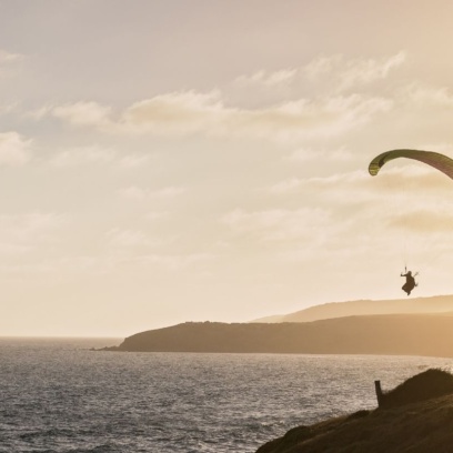 Paraglider At Sunset The Bluff Credit Brad Griffin Photographyy